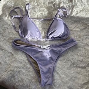 WeWoreWhat purple bikini